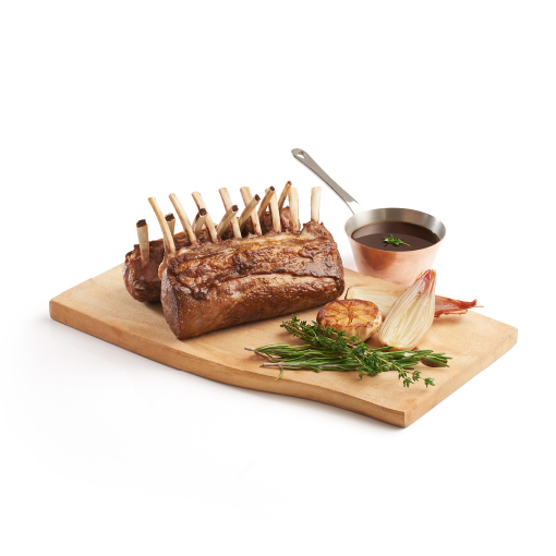 Lamb Rack 7-bone with Thyme Jus